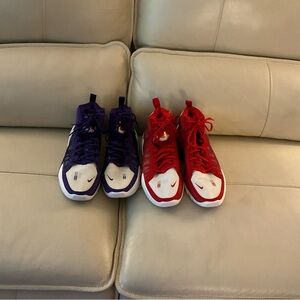 Nike Kids Red and Purple Sneakers